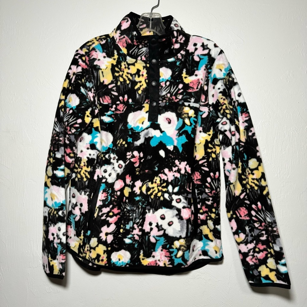 NWT Vera Bradley Women's Snap Collar Fleece Pullover Sweatshirt with Pockets - Picture 3 of 6